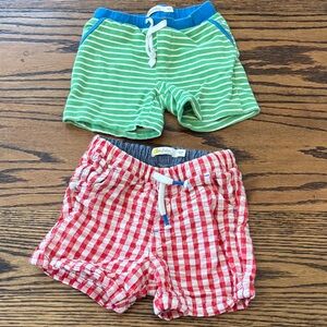 Boden Striped and Checkered Kids Shorts Set